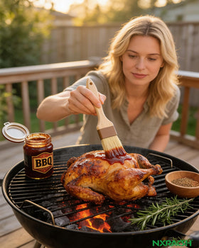 NXRACSH Pastry Basting Brush easy cleaning and odor-free use.