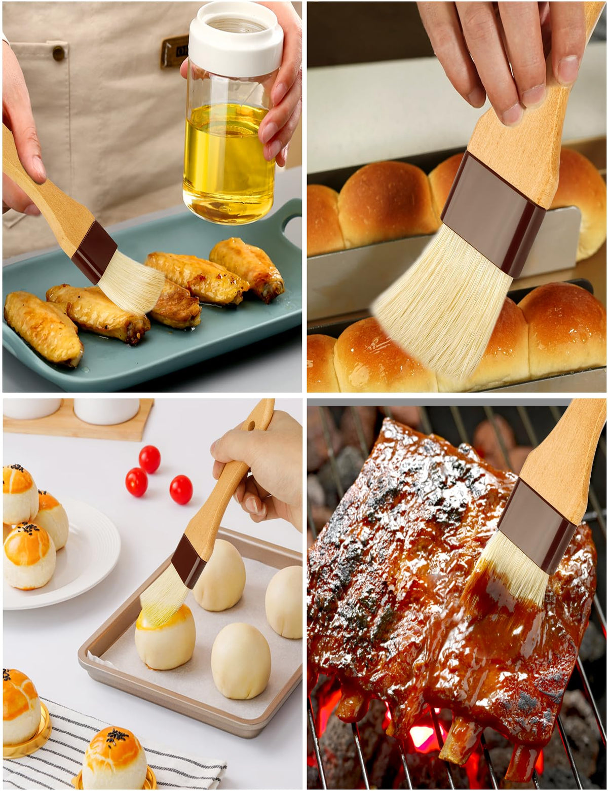 NXRACSH pastry brush design featuring a hanging hole for easy storage