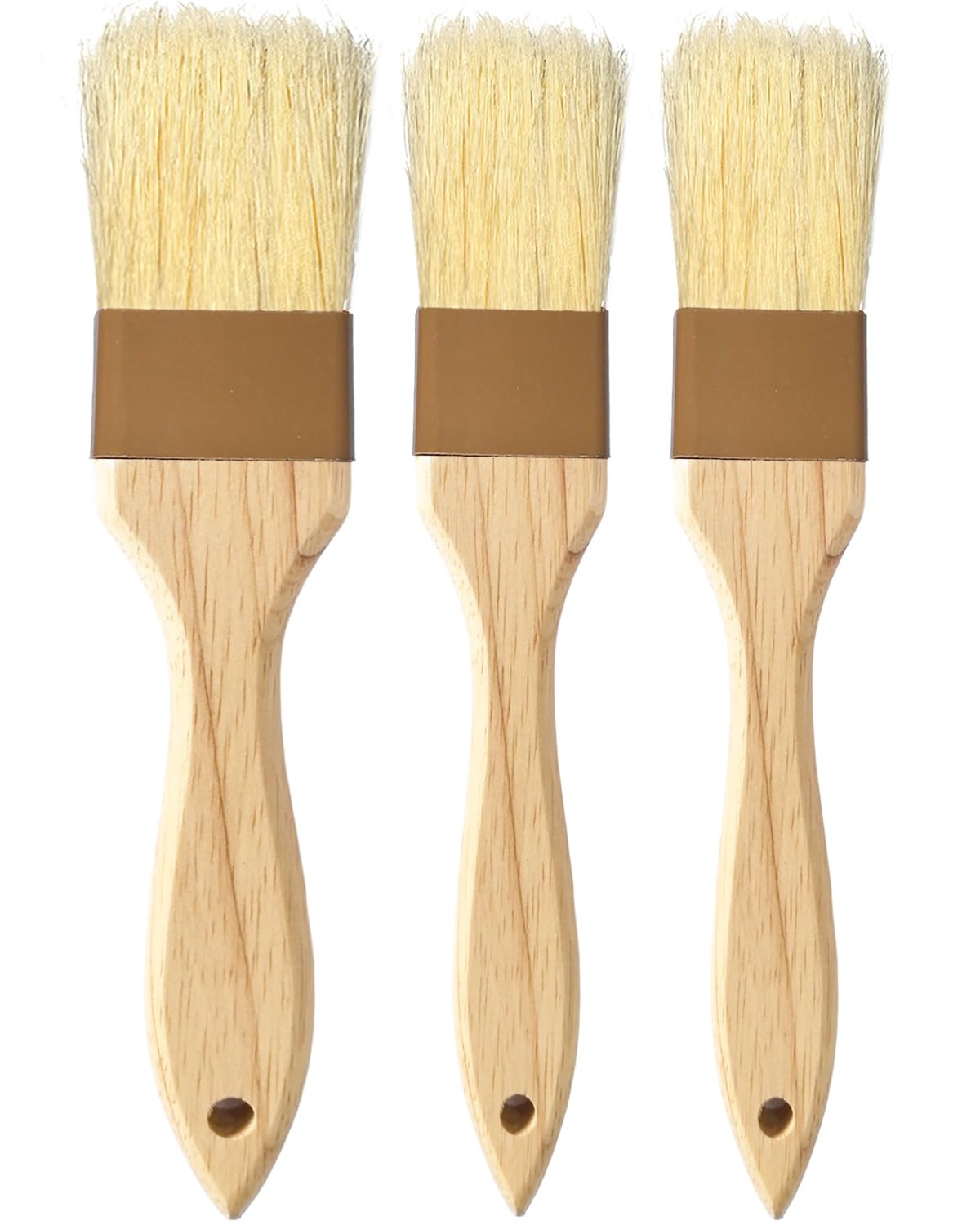 NXRACSH pastry brush with natural bristle 1 inch for even butter and oil application