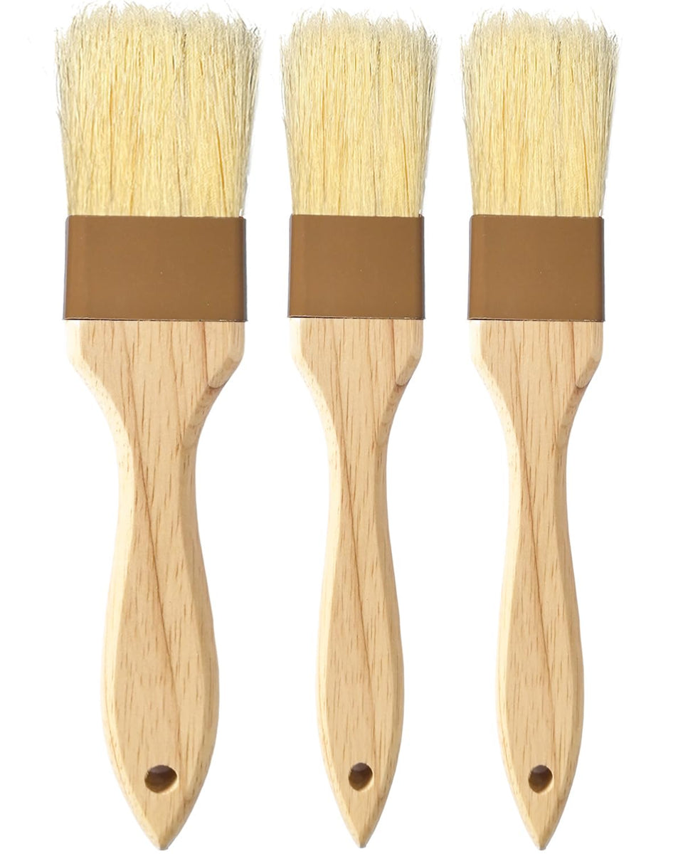 NXRACSH pastry brush with natural bristle 1 inch for even butter and oil application