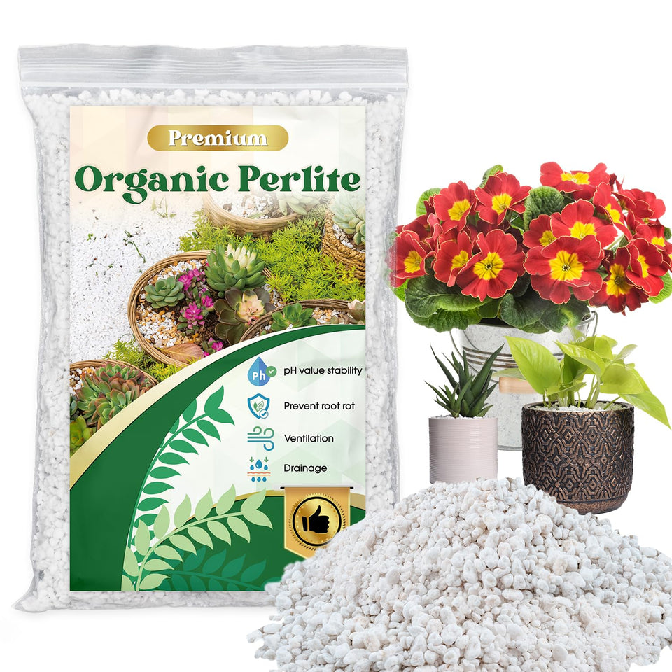 Nyobely Organic Perlite 3-6mm granules boost soil structure for healthy roots
