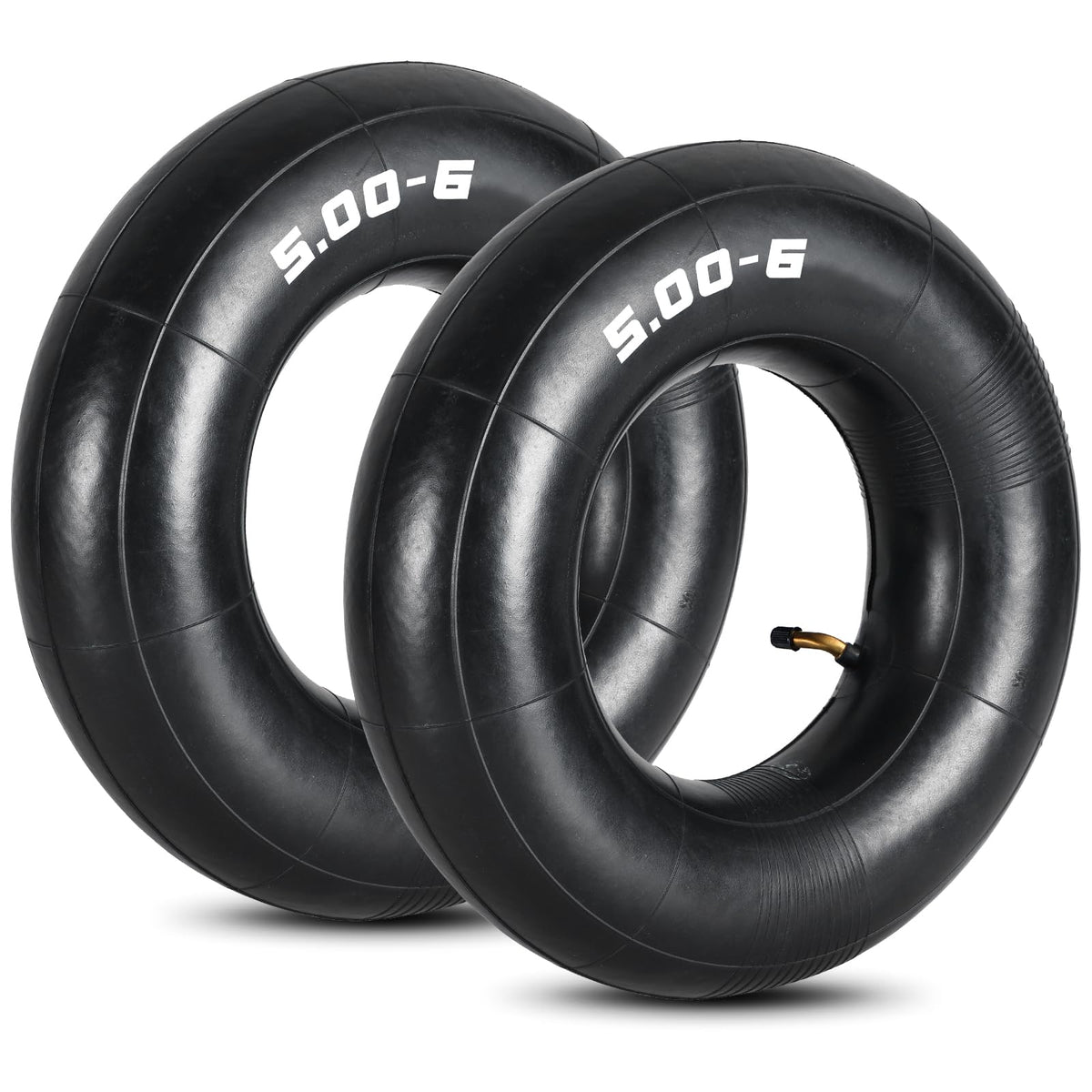 NYXOVA two-pack 13x5.00-6 inner tube front view with durable construction