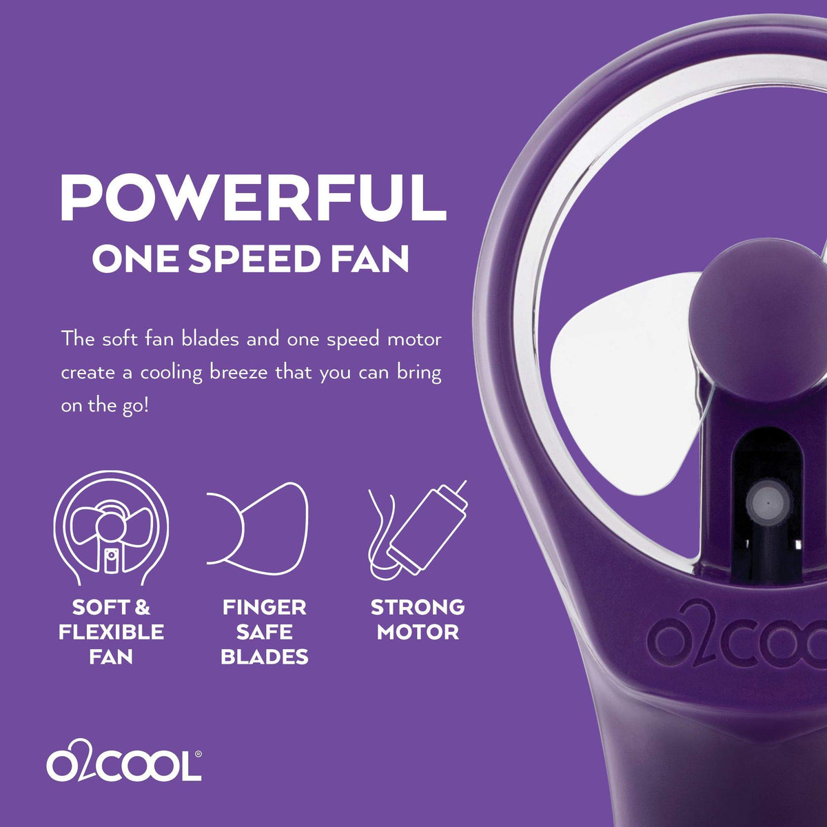 O2COOL Elite portable design fits bags and travel.