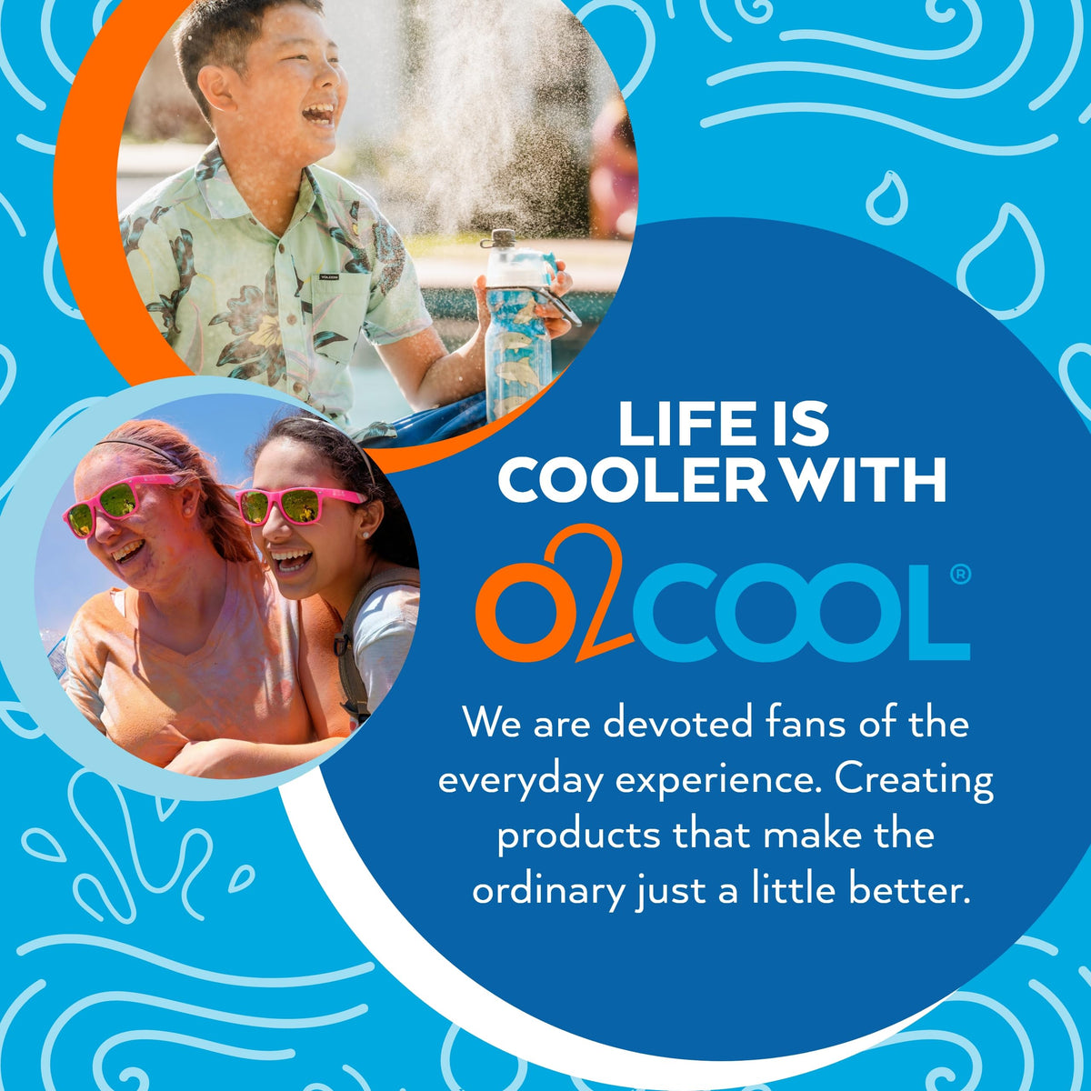 O2COOL Elite Water Misting Fan easy fill cap for ice-enhanced mist