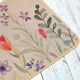 OAEND farmhouse low-profile rug fits under most doors for smooth transitions.