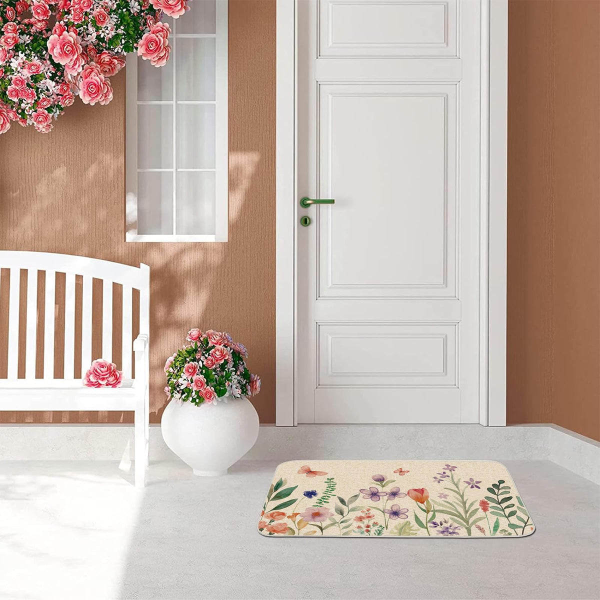 OAEND outdoor indoor doormat durable for weather and easy cleaning.