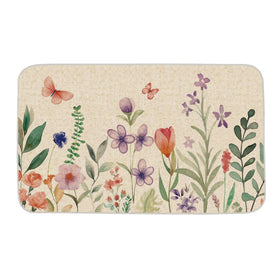 OAEND spring floral door mat 17x29 welcomes guests with seasonal style.