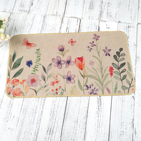 OAEND summer flowers decorative doormat enhances porch decor and daily use.