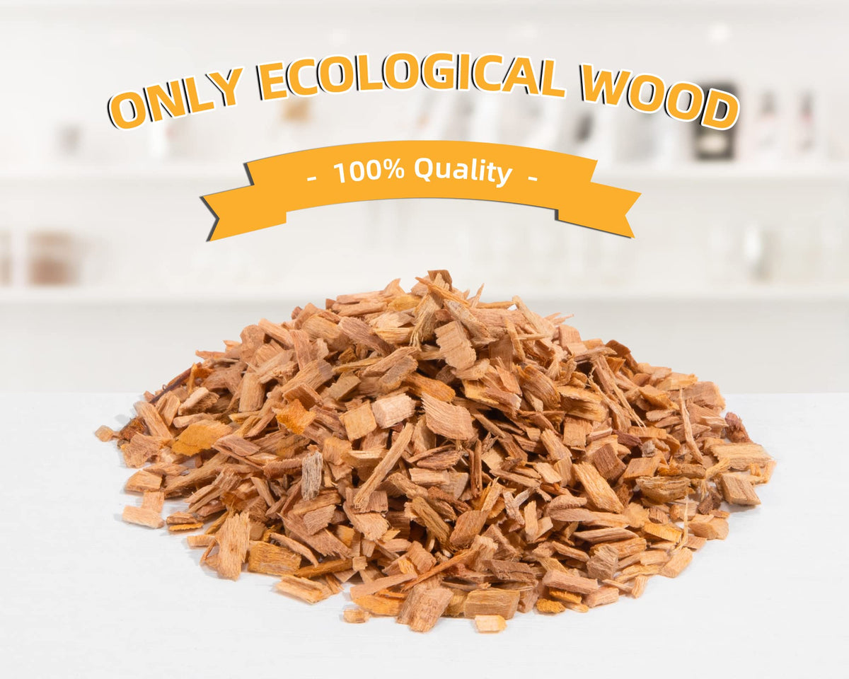 OAGA Beech wood chips give mellow smoke for cocktails and desserts.