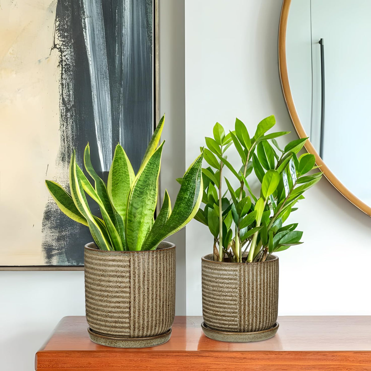 Oairse gift-ready ceramic pot set suited for housewarmings.