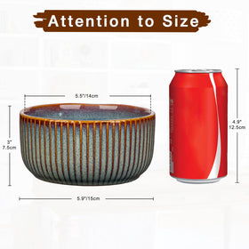 Oairse vertical fluted texture pot enhances indoor decor