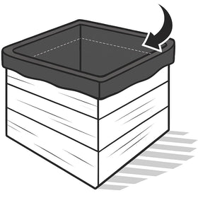 OAKENZ square planter liner corner-fit provides a clean interior for square planters.