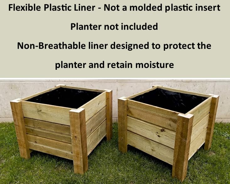 OAKENZ square planter liner easy-install simplifies aligning corners and trimming to height.