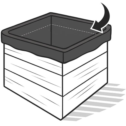 OAKENZ square planter liner inner-fit creates a clean, snug interior for neat planters.