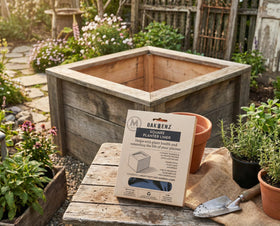 OAKENZ square planter liner uv-resistant-nz-made withstands sun and outdoor use.