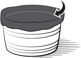 OAKENZ UV-resistant liner outdoors preserves color and longevity of planters.