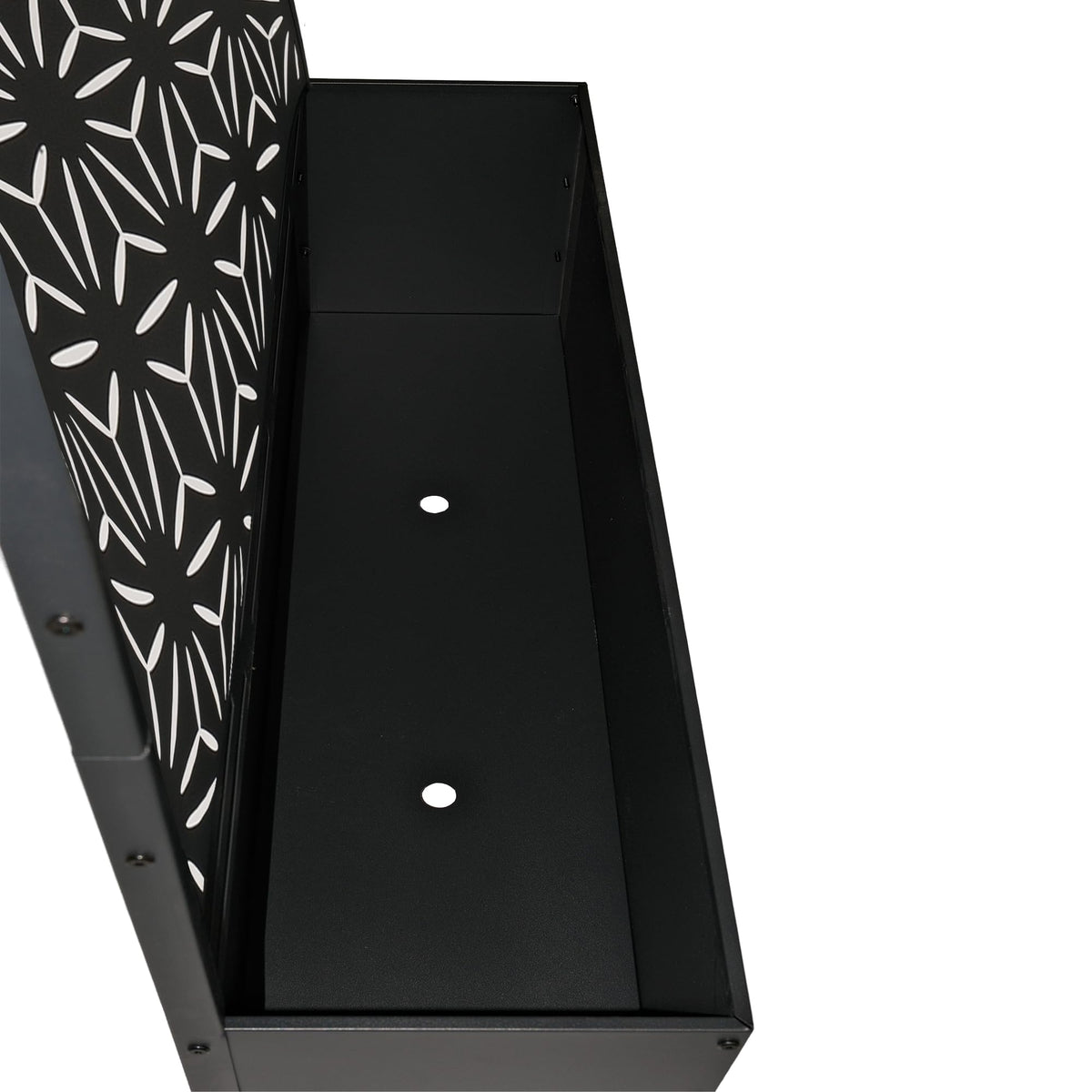 Oakland Living flower box showcases plants with this screen.