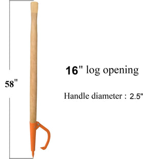 OAOLOWF orange powder coat hooks improve visibility around woodlots.