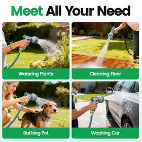 OARKIEV 9-spray nozzle covers delicate to tough cleaning.