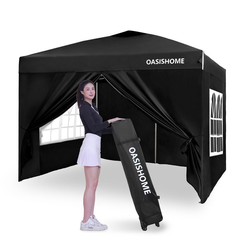 OASISHOME 10x10 pop-up frame in action for outdoor shade
