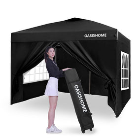 OASISHOME 10x10 pop-up frame in action for outdoor shade