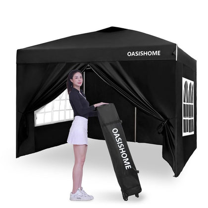 OASISHOME 10x10 pop-up frame in action for outdoor shade