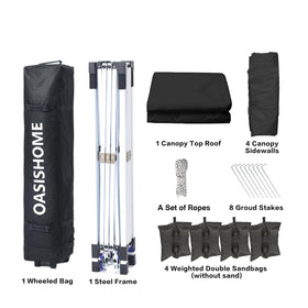 OASISHOME zip-door sidewall enables easy access during events