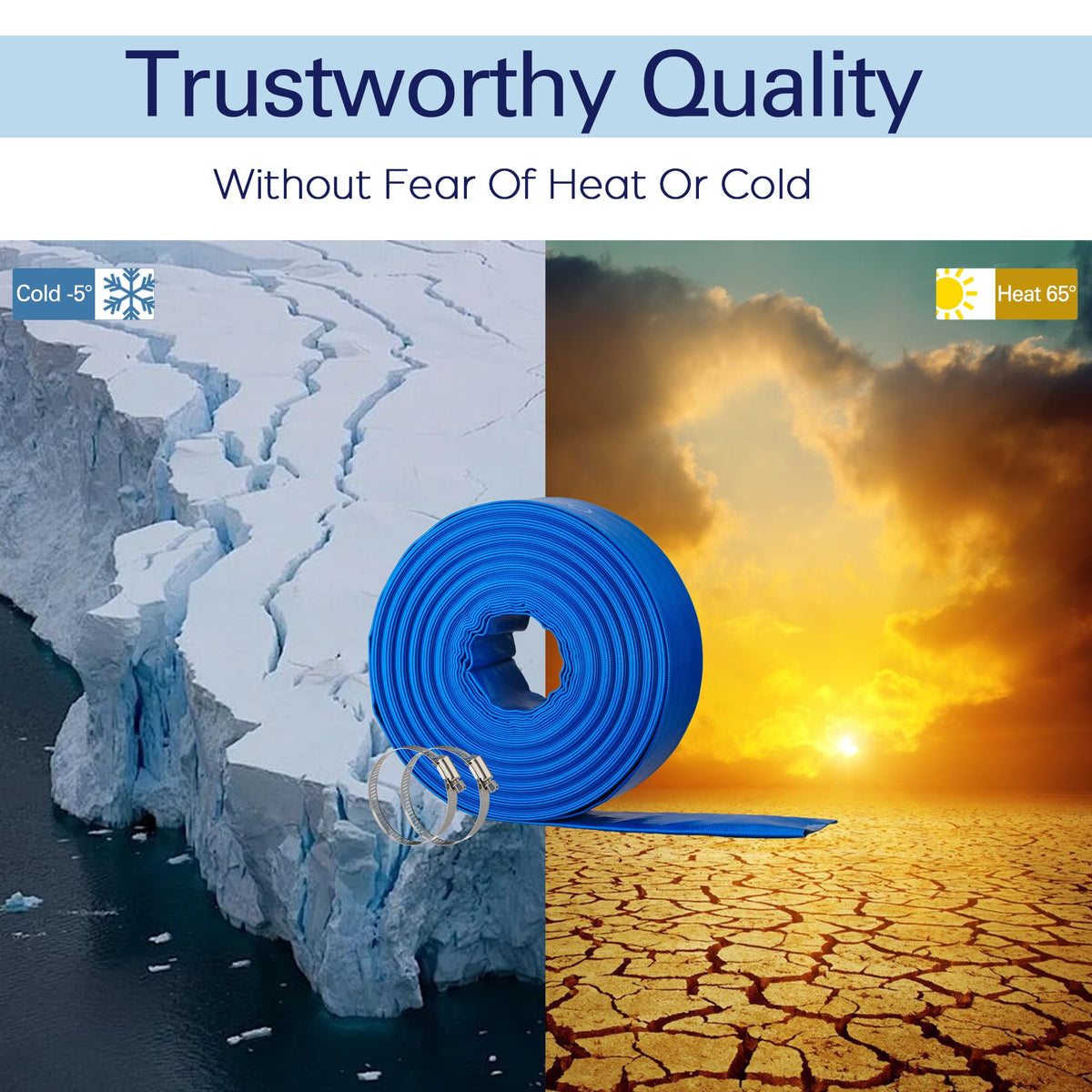 OasisTrim burst-resistant hose tested under pressure for reliability