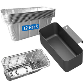 OATISLIFE grease cup with 12-pack liners for quick cleanup on Blackstone grills.