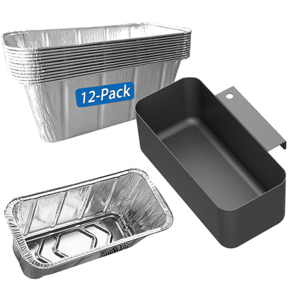 OATISLIFE grease cup with 12-pack liners for quick cleanup on Blackstone grills.