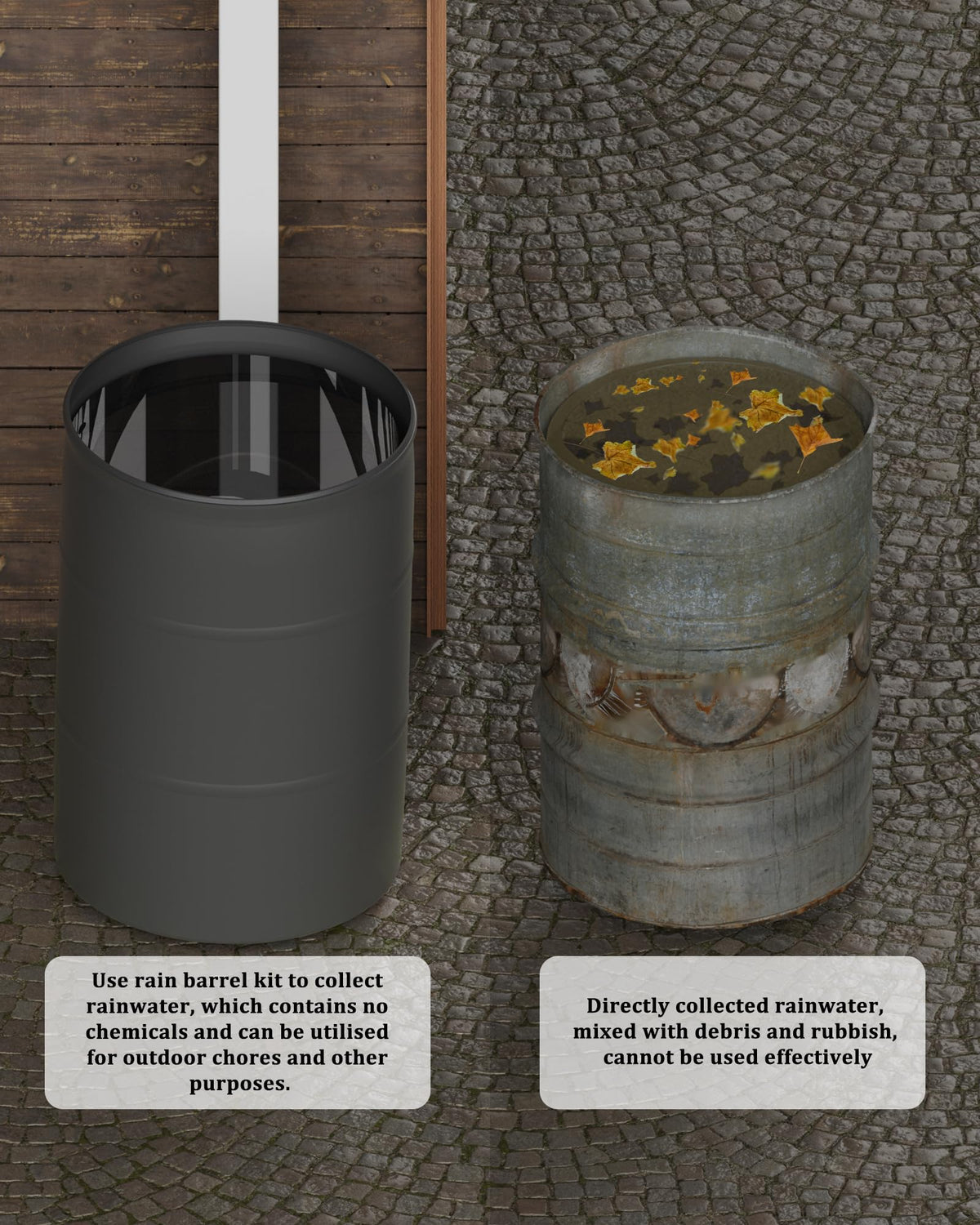 OAYAYONI Complete Kit provides everything for fast rain barrel setup.