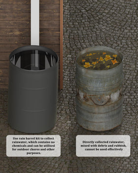 OAYAYONI Complete Kit provides everything for fast rain barrel setup.