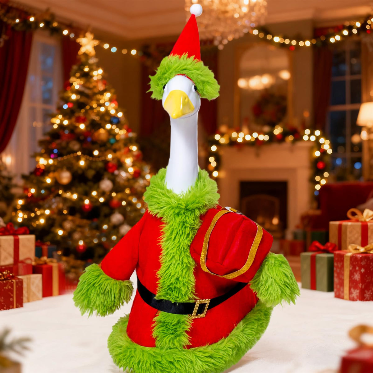 Obasurr versatile holiday outfit suitable for Christmas and Halloween displays