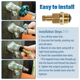 Obida PK1100 boiler drains sill faucets compatibility, retrofit-ready for quick replacements