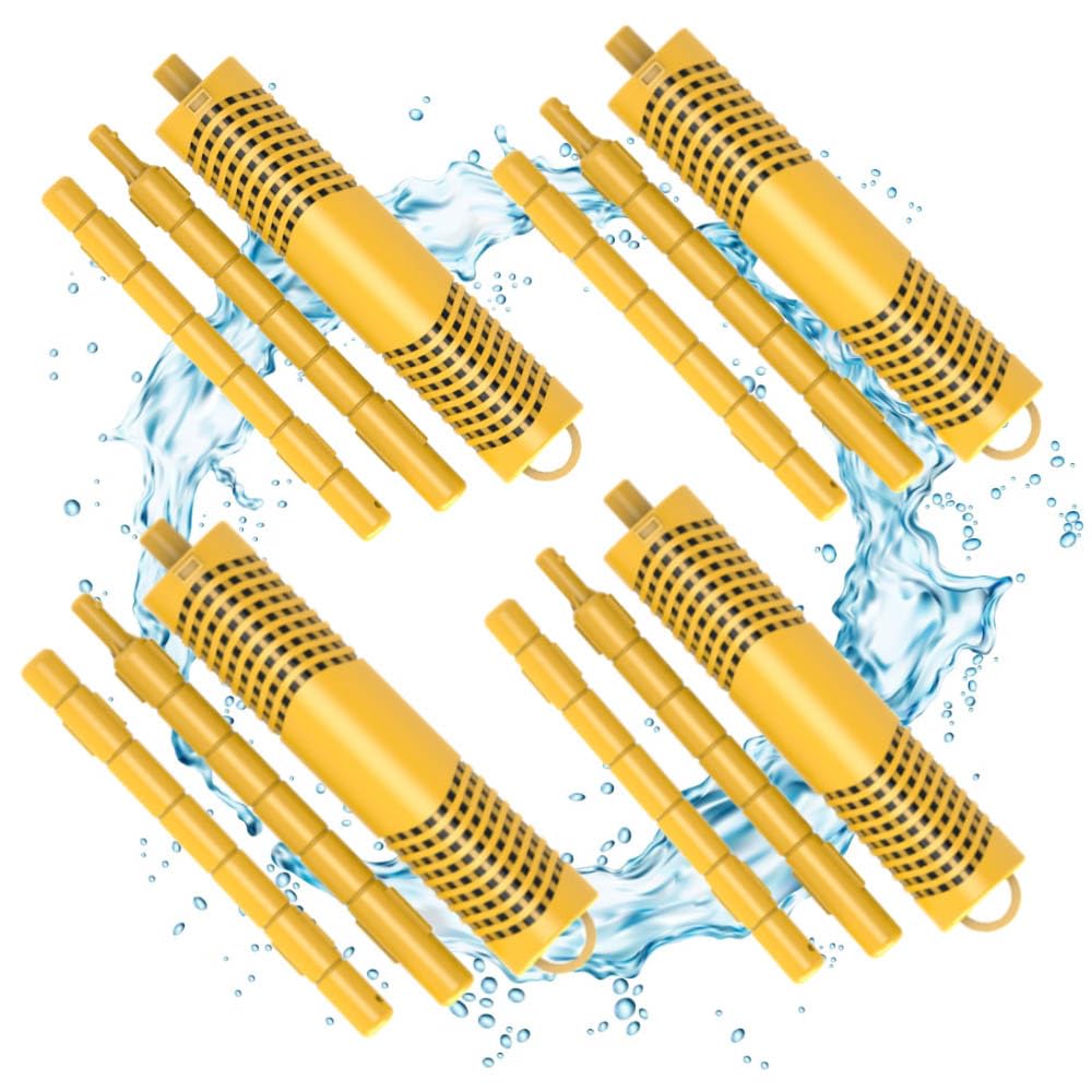 OBMAO spa in-filter mineral sticks yellow four-pack for clearer hot tub water.