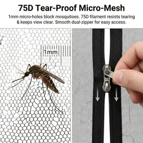 OBMESHOW mesh keeps visibility while blocking insects.