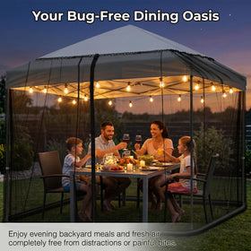 OBMESHOW mosquito netting with top drawstring for quick setup.