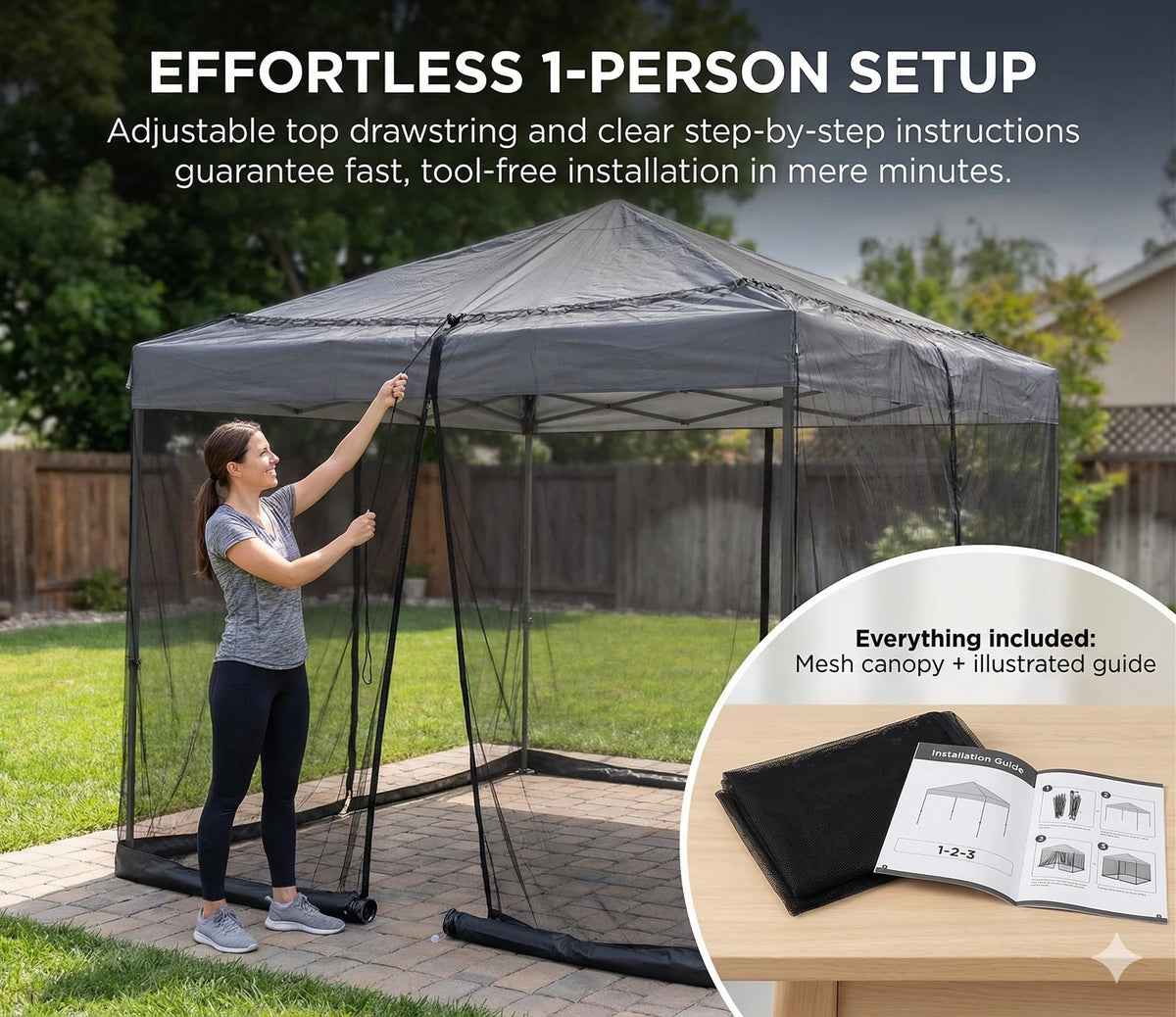OBMESHOW universal-fit design covers multiple outdoor umbrella setups.