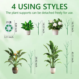 Obralitic sturdy plant support vertical helps prevent leaning and keeps plants upright.