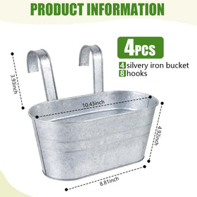 OBTANIM detachable hooks enable easy hanging on fences.