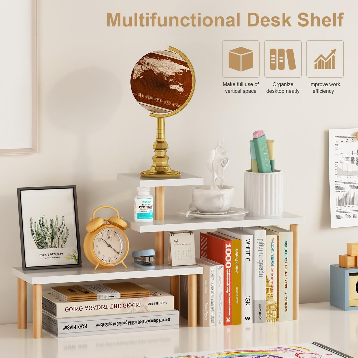 OcBuct assembled stand on a desk or windowsill