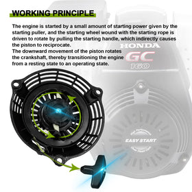 OCEAIR OEM replacement recoil starter for Honda engines.