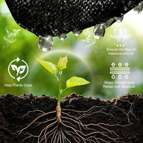 Ocean Ice permeable gardening fabric supports air and water flow