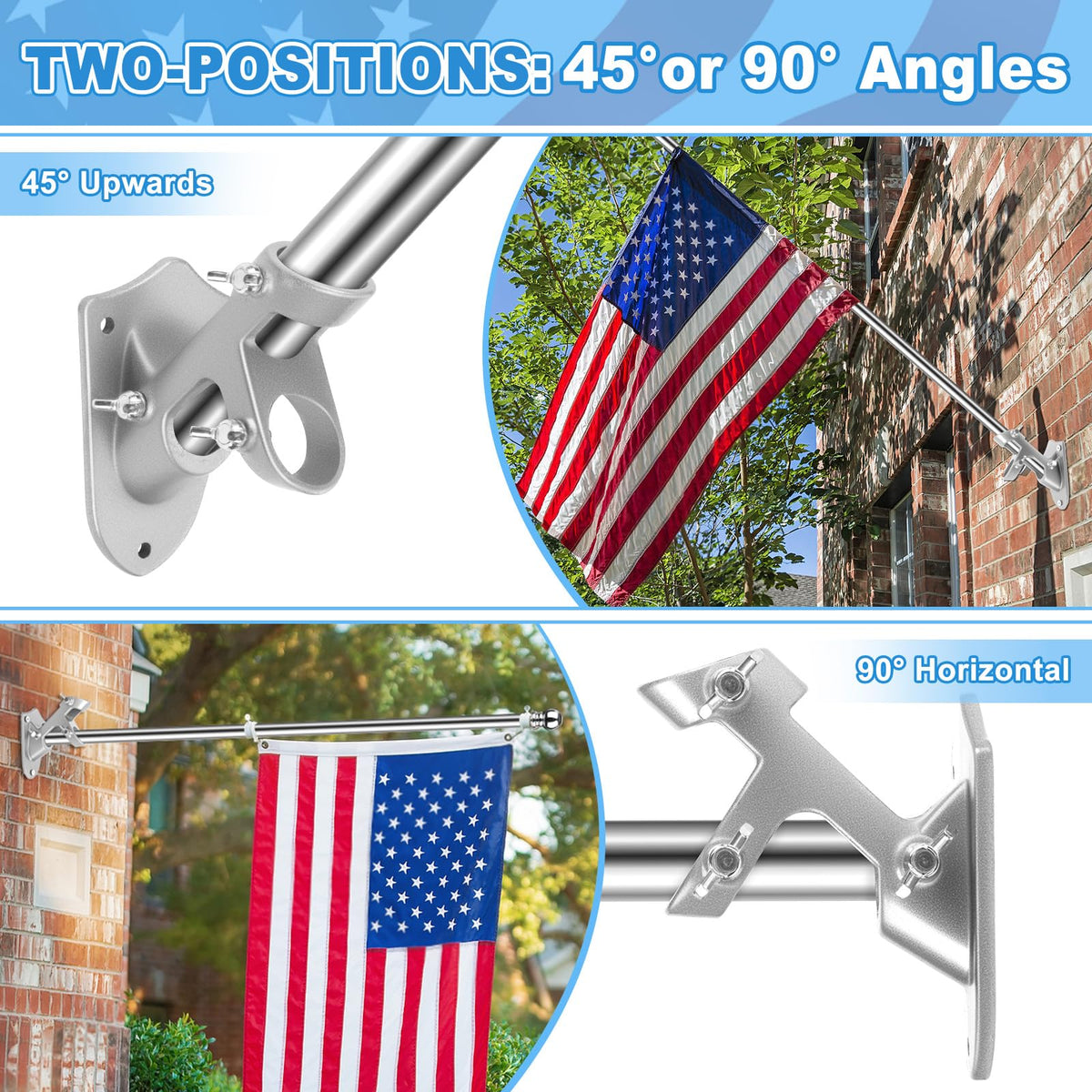 Ocean Ice wall-mount kit with three butterfly screws for strong grip.