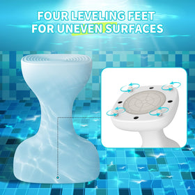 OceanaFlow non-floating stool ensures secure water-edge setup
