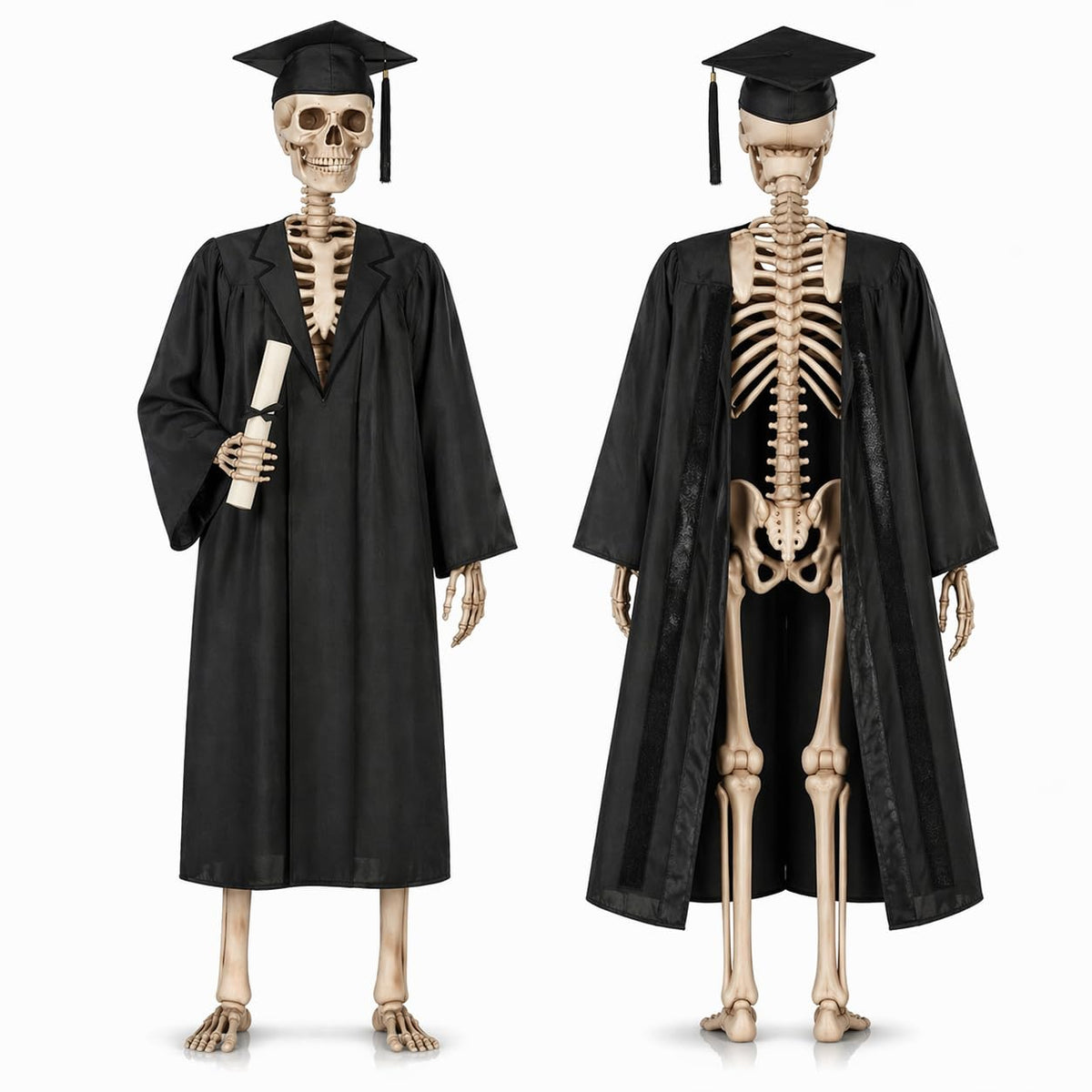 OceanCamel 12ft skeleton graduation outfit in action, creating a bold yard statement.