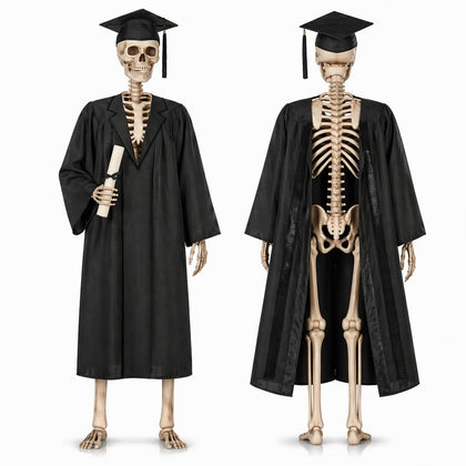 OceanCamel 12ft skeleton graduation outfit in action, creating a bold yard statement.