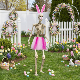 OceanCamel outdoor-ready materials keep color bright on giant skeleton display.