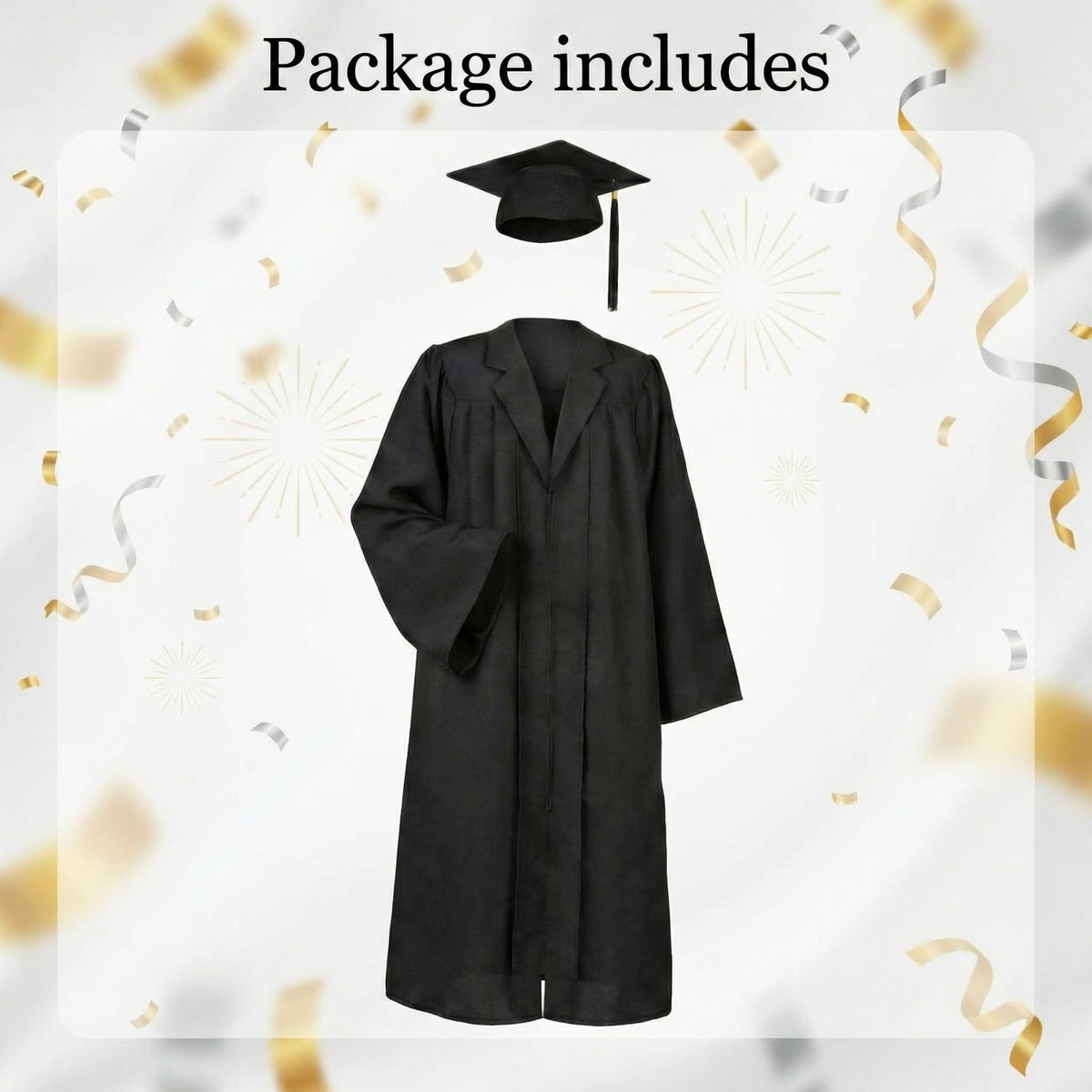 OceanCamel thick polyester graduation gown drapes smoothly for a premium look outdoors.