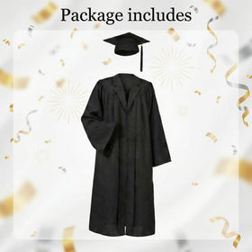OceanCamel thick polyester graduation gown drapes smoothly for a premium look outdoors.